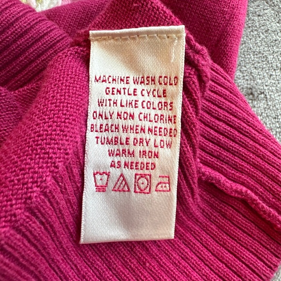 Vintage Cardigan Nine West Women's Small Embroidered Floral Pink Western Girly - Picture 6 of 8